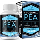 Liposomale Palmitoylethanolamide 1300 MG Plus Luteoline 100 MG, Superior Absorptie, Micronized Pea Supplement for Discomfort Management, 60 Softgels
