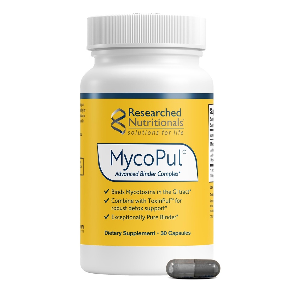 Researched Nutritionals MycoPul Zeolite Binder & Mycotoxin Detox, 30 Ct