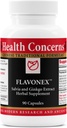 Préoccupations pour la santé Flavonex - Suppléments naturels pour la circulation sanguine et la santé cérébrale - 90 capsules