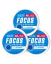 GRINDS Focus zakjes - natuurlijk gearomatiseerd met Nootropic Ingrediënten - Bevat Alpha GPC en L-Theanine, Sugar-Free - 3 Pack, 18 Pouches Per Can - Blue Raspberry