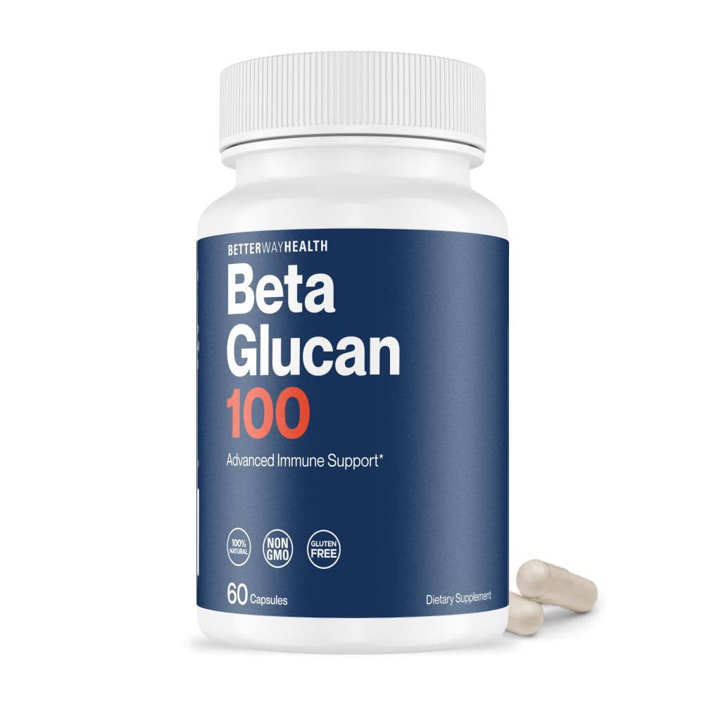 Better Way Health™ - Advanced Immune Readiness - Highly Purified 1,3/1,6 Beta Glucan 100 - Clinically Tested Immune Defense - 100mg/60 Capsules