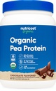 Nutricost Organic Pea Protein Powder (1 LB) Chocolate - Certified USDA Organic, Protein from Plants, Vegetarian Friendly, Gluten Free, Non-GMO