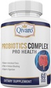 Probiotic Complex Pro Health - Digestive Balance and Immune Support - Natural and Organic Supplement - Daily Probiotic Support - Vegan and Non-GMO - Made in USA 60 Capsule