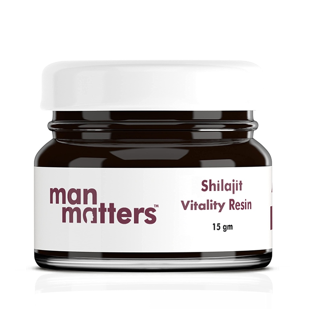 Man Matters Original Himalayan Shilajit Resin with Ashwagandha, Gokshura & Safed Musli | Ayurvedic, Natural & Veg |15 Grams