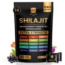 Shilajit Gummies 19 in 1 with Sea Moss, Ashwagandha, Tongkat Ali - Shilajit Pure Himalayan Organic Fulvic Acid Gummies- 90 Count