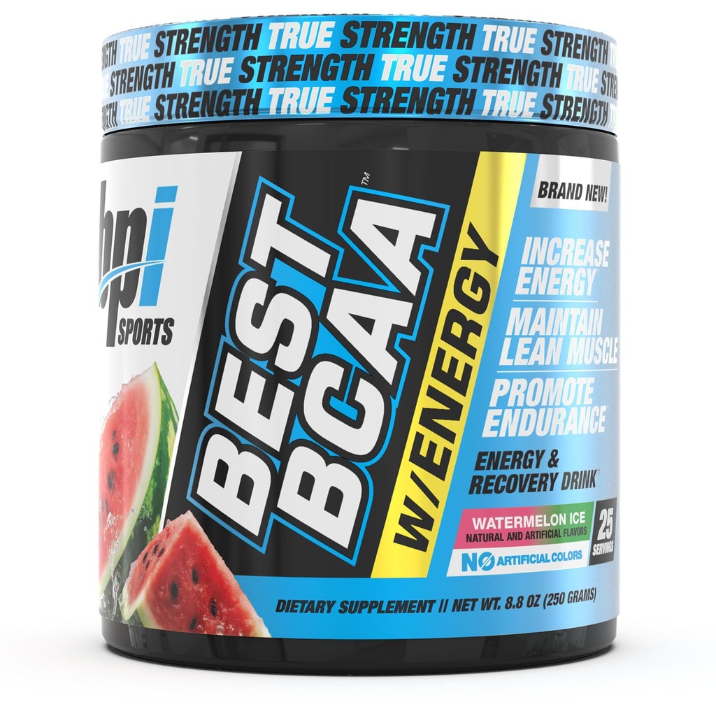 BPI Sport Beste BCAA Powder - Muscle Recovery Ondersteuning - Vertakte keten Aminozuren Bouwblokken van eiwit en spier - Post Workout Herstel - Hydratatie - Watermeloen Ice