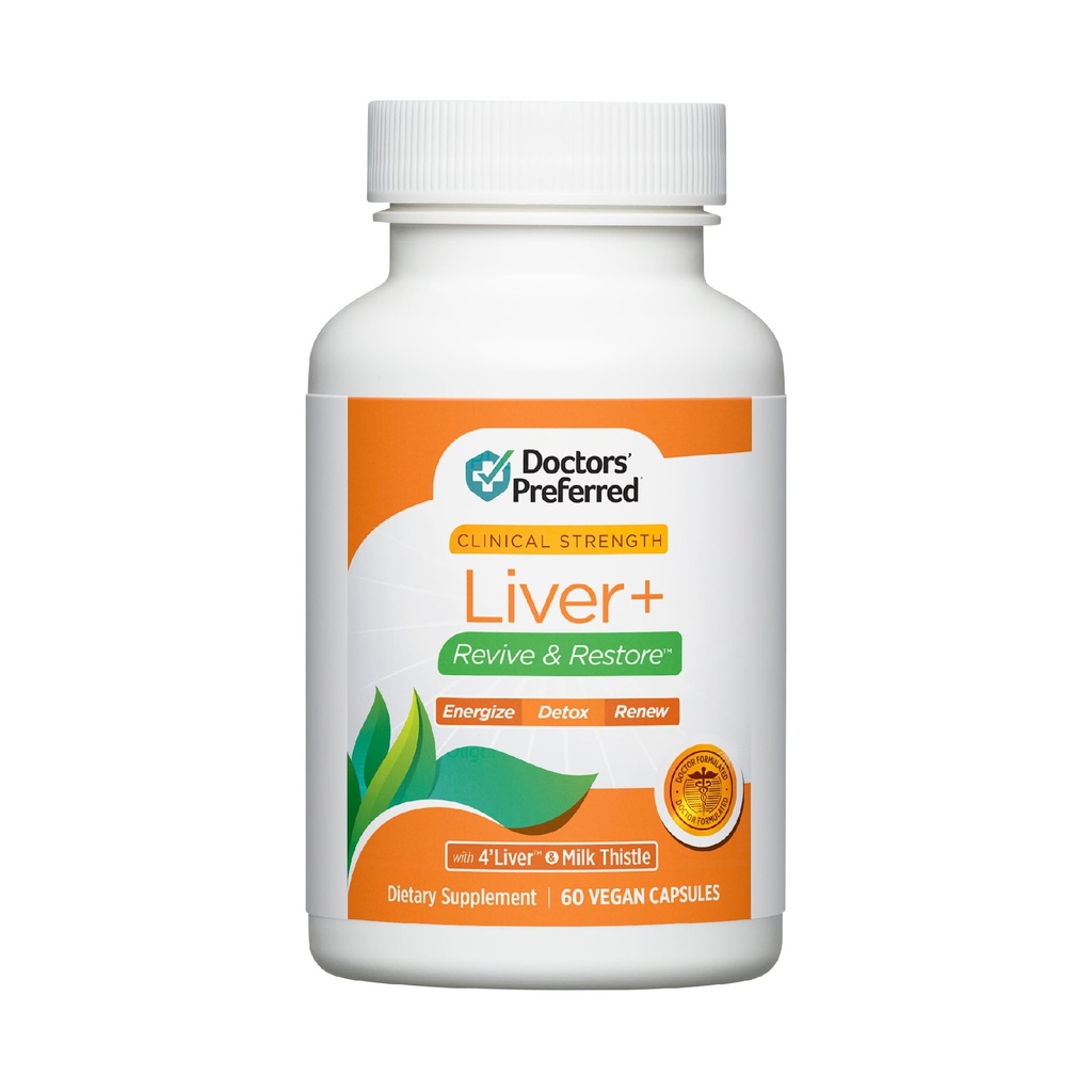 Voorbereide lever+ Revive & Restore 10-in-1 formule van DOCTORS met klinisch gevalideerd 4