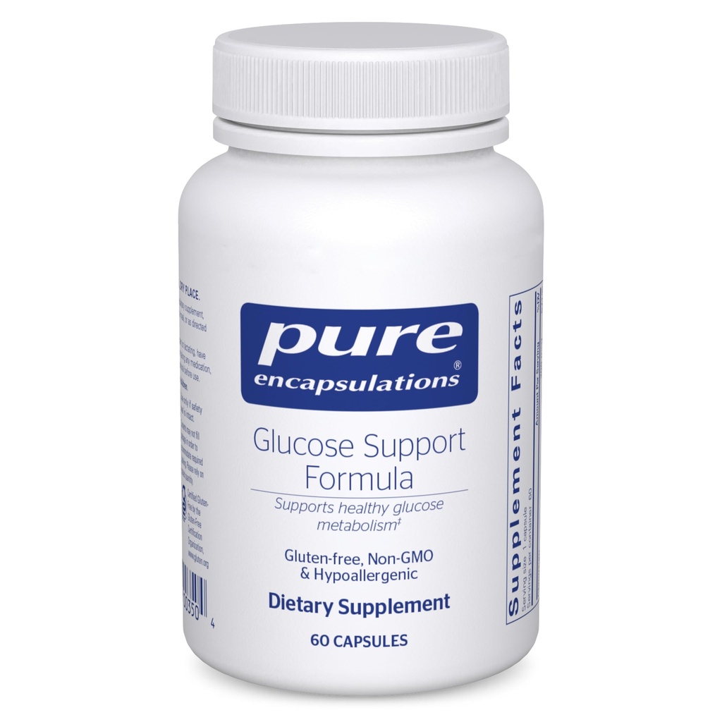 Pure Encapsulations Glucose Support Formula | Hypoallergenic Supplement Supports Healthy Pancreas Function and Carbohydrate Metabolism | 60 Capsules