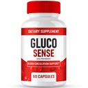 GlucoSense Capsules, Official GlucoSense Pills Advanced Blood Formula Supplement - Maximum Strength, All Natural Healthy Circulation & Stable Levels, Advanced Gluco Sense Health Reviews (60 Capsules)
