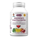 ANDREW LESSMAN Andrew's Vijf favorieten 240 Capsules - Biedt 200 mg elk van Co-enzym Q-10, Resveratrol, EGCG, Granaatappel en Alpha Lipoïnezuur, krachtige anti-oxidant ondersteuning, Geen additieven