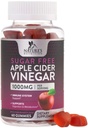 Apple Cider Vinegar Gummies for Weight Loss 1000mg - Vegan Apple Vinegar Gummy for Detox & Cleanse, ACV Supplement Pillen, Vitamine B12, Sugar Free ACV Gummy, Non-GMO, Nature's Nutrition - 60 Gummies