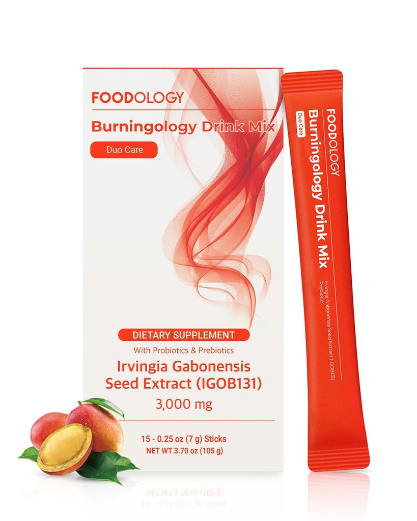 ALIMENTOLOGIE Mélange de boissons brûlées (15 jours) - Extrait de graines de mangue africaine (Irvingia Gabonensis). Body Healthy et Probiotique Boost.