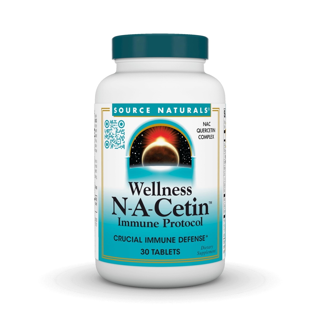Source Naturals Wellness N-A-Cetin Immune Protocol, Crucial Immune Defense* - 30 Tablets