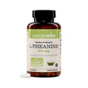 NatureWise Double Strength L-Theanine 200mg - Vegan L Theanine Supplement for Relaxation + Slaapondersteuning - NSF Certified L-Theanine - Non-GMO, USA Founded - 120 Capsules[120 Day Supply]