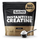Gains in Bulk Instantized Creatine Monohydraat voor mannen & vrouwen, Oplosbare Creatine Poeder, Ondersteunt spieropbouw, sterkte en prestaties, Bodybuilding Supplementen, Unflavored, 30 Servers