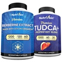 Nutrivein Premium TUDCA Supplement & Berberine Bundle: High-Absorptie TUDCA & Berberine Supplement Bundle for Liver Health, Metabole Support, & Detox + Vitality & Algehele Wellness
