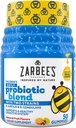 Zarbee's Kid's Daily Probiotic Blend Gummies with 2 Strains for Digestive Support; Easy To Chew; Gluten-Free & Drug-Free; Ages 2+; Natural Fruit Smaken; 50 Tellen