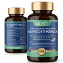 Luteïne 40mg & Zeaxanthine 8mg Oogvitaminen, met astaxanthine, bosbessen, taurine, vitamines A C E Zink, blauw licht & maculaire ondersteuning, 120 Veggie Capsules