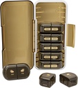 Wekelijkse Pillen Organisator 2 keer per dag, Vocht-Proof, Afneembare Compartments, AM PM Pill Box 2X 7 Day, Travel Pill Organizer voor Pillen/Visolie/Medicatie/Vitamine/Supplements (Brown)