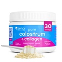 Zena Nutrition Pure Bovine Colostrum & Collagen Powder Supplement for Gut Health, Immune Support, Digestion, Hair, Skin & Nails, Unflavored, Gluten & Sugar Free, 30 Servings