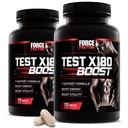 Force Factor Test X180 Boost, 2-Pack, Testosteron Booster en Energie Supplement voor mannen, Boost Energy, Verhoog uithoudingsvermogen, en Verbeter vitaliteit, met D-Aspartic Acid en Fenegriek, 240 tabletten