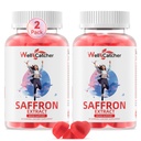 Saffraan Gummies voor volwassenen Kids - Biologische Saffron Extract Supplement voor mannen Vrouwen Suiker Gratis voor Mood Balance Ondersteuning Betere Slaap Metabolisme met Vitaminen Niet GGO Aardbei Smaak 60 Dagen Levering
