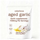 nuvapureAged Garlic Extract Odorless –200 Softgels | Organic, Non-GMO, Gluten-Free | Daily Immune for Adults(1pcs)