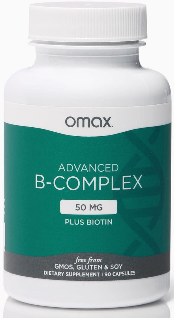 Omax3 Advanced Vitamin B Complex 50MG met Biotine 