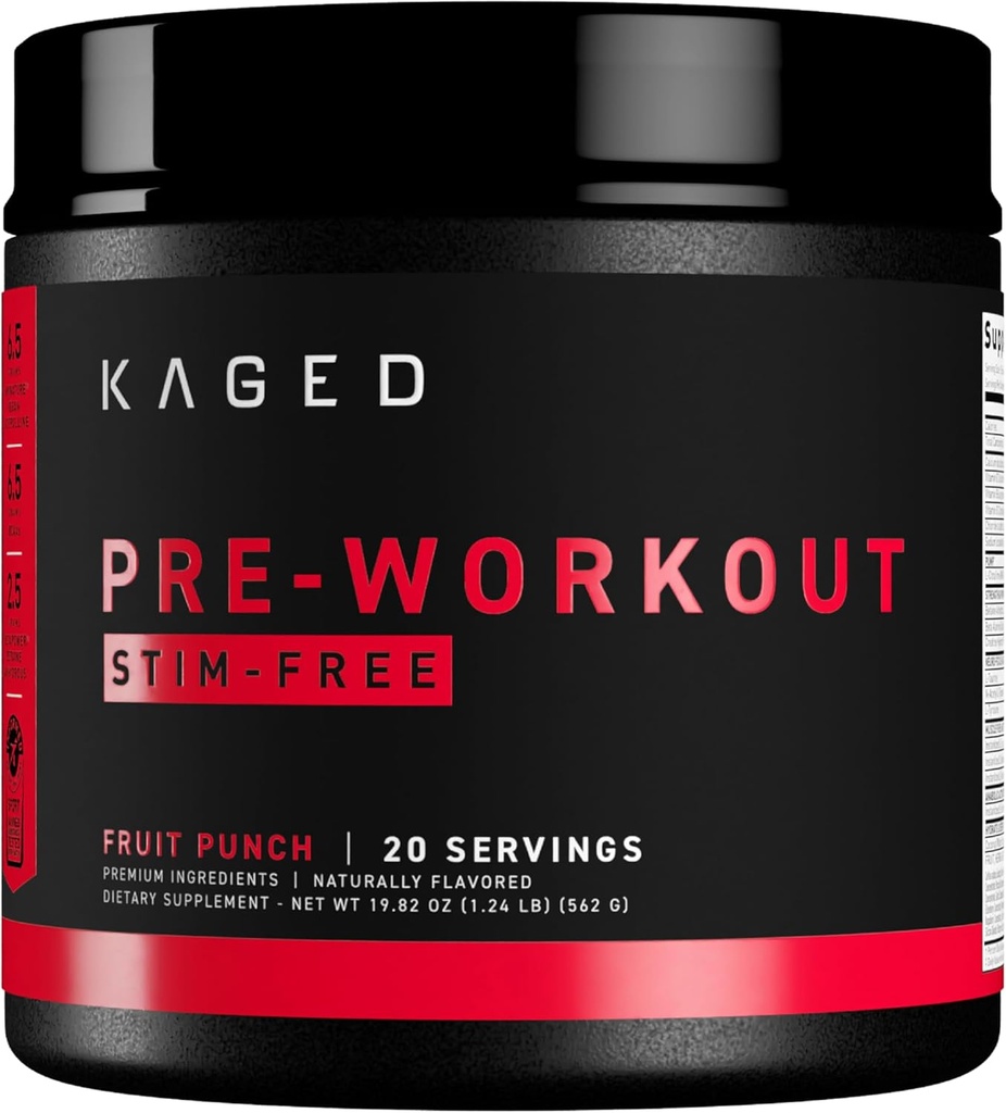 Punche de fruits pré-Kaguée Stimulante libre avant l'entraînement Préparation avec la créatine, Beta Alanine Pas de jitters 20 portions