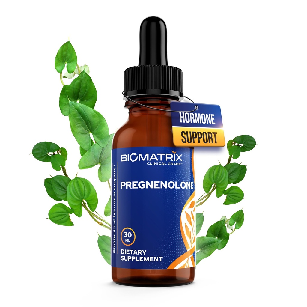 BioMatrix Pregnenolone Supplement, Sublingual Micronized Liquid for Memory, Mood, Brain Health 