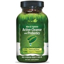 Irwin Naturals Aloë & Triphala Active Cleanse + Probiotica - 60 Liquid Softgels - Natuurlijke Digestieve Ondersteuning - Voorzichtig, Effectieve Detox + Eliminatie 2-Part Colon Care - voeden + Balance