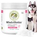 Wholistic Pet Organics WholeBiotics - Daily Dog Probiotics for Digestive Health Support & Immune Boost - 9 Strains - Prebiotica & Probiotics for Dogs & Cats - Gut Health for Dogs - 1 Oz - 28 Scops