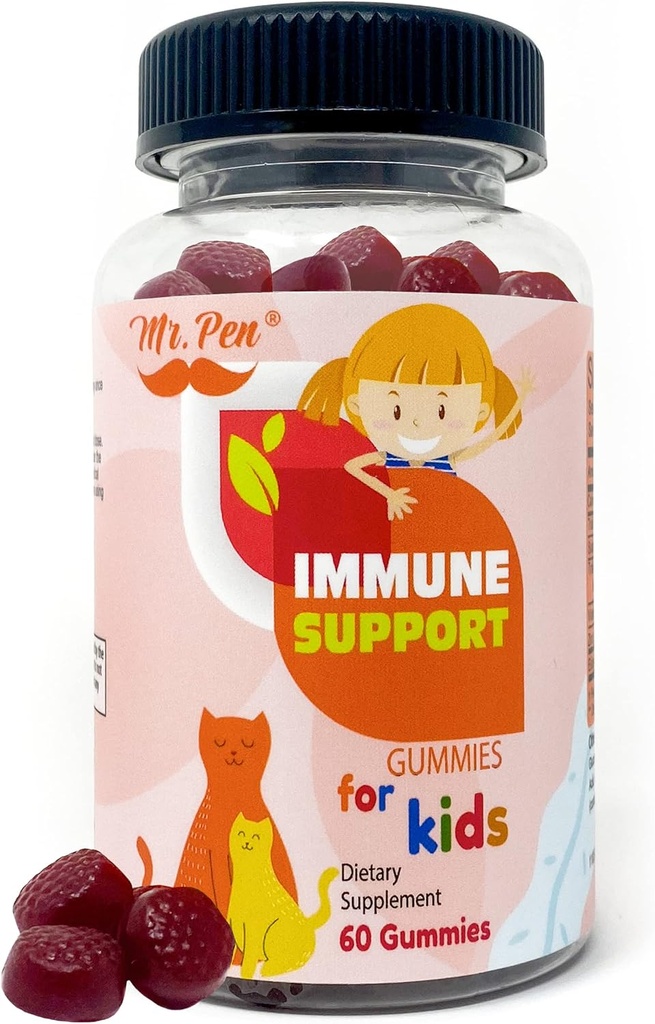 De heer Pen Vlierbessen Vitamine C Zink Gummies voor kinderen 