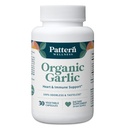 Motif Wellness Orless Organic Ail – 1000mg – Immune, Circulatoire et Heart Health Support – Sans OGM et sans gluten – 30 Capsules Vegan