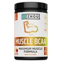 ZHOU Muscle BCAA - Vegan BCAA Powder, BCAA Supplementen voor mannen en vrouwen, ondersteuning spiergezondheid, drank voor energie, alle natuurlijke vertakte keten Aminos - Tropical Punch, 11.6 oz (30 Servers)