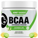 Honingdas BCAA + EAA Aminozuren Poeder, BCAA's + L-Glutamine, Keto, Vegan, Suikervrij voor mannen en vrouwen, Hydratatie & Post Workout Muscle Recovery Drink Mix, Cucumber Lime, 30 porties