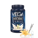 Protéines Vega + Récupération, Vanille – 30g Protéines Vegan, Lait et Sans gluten, Probiotiques, Certifié NSF, 28,8 oz (20 portions)