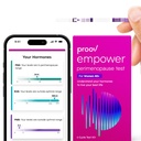 Proov - Empower Hormone Tracker at Home - for Women 30-40+ - Begrijp je Hormone Balance & Perimenoause Stage - Maten FSH, LH, Estrogen & Progesteron - 1 Cycle Test Kit
