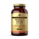Solgar Double Strength Omega-3 700 mg, 120 Softgels - Fish Oil Supplement - Ondersteuning voor cardiovasculaire, gewrichts- en Cellulaire gezondheid - Bevat EPA & DHA Omega 3 vetzuren - Glutenvrij - 120 porties