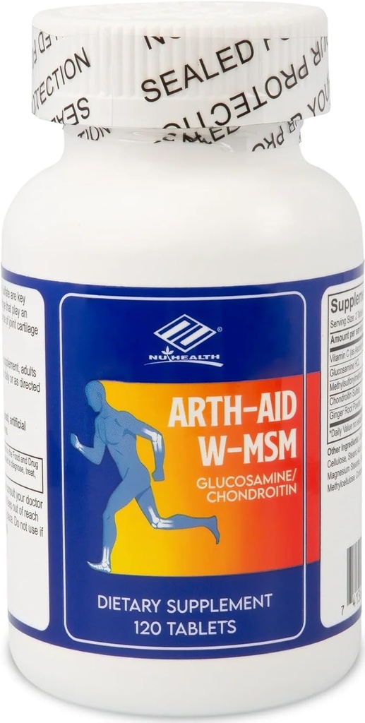 Arth-Aid W-MSM nieuwe Glucosamine Chondroitin 120 Tellingen