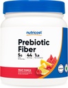 Nutricost Prebiotic Fiber Powder (1 LB, Fruit Punch) - Digestieve gezondheid, Natuurlijke vezels supplement, Oplosbare plantaardige vezels Blend