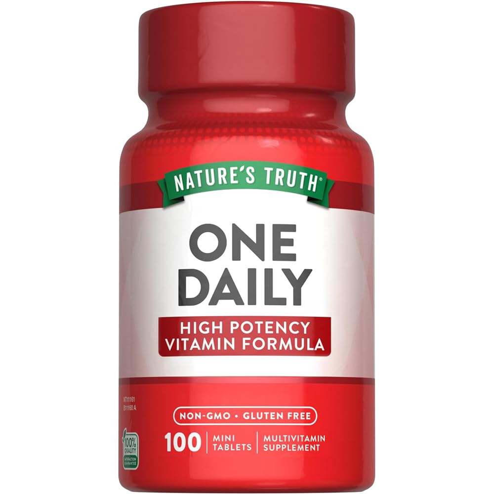 One Daily Womens and Men's Essential Multivitamin | 100 Mini Tablets | Non-GMO & Gluten Free | By Nature's Truth