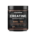 NatureBell Creatine Monohydrate Powder - 500g - Micronized Powder - levert 5000mg Creatine Per Serving - Pre-workout of Post-workout Support* - Vegan & Keto Friendly - Unflavored