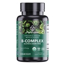 PlantFusion Biologique Vitamine B-Complex, Vegan complément alimentaire entier pour l'énergie et le métabolisme, Méthylé B12, Guava, Citron et Basilic, Non-OGM, Sans gluten - 30 capsules