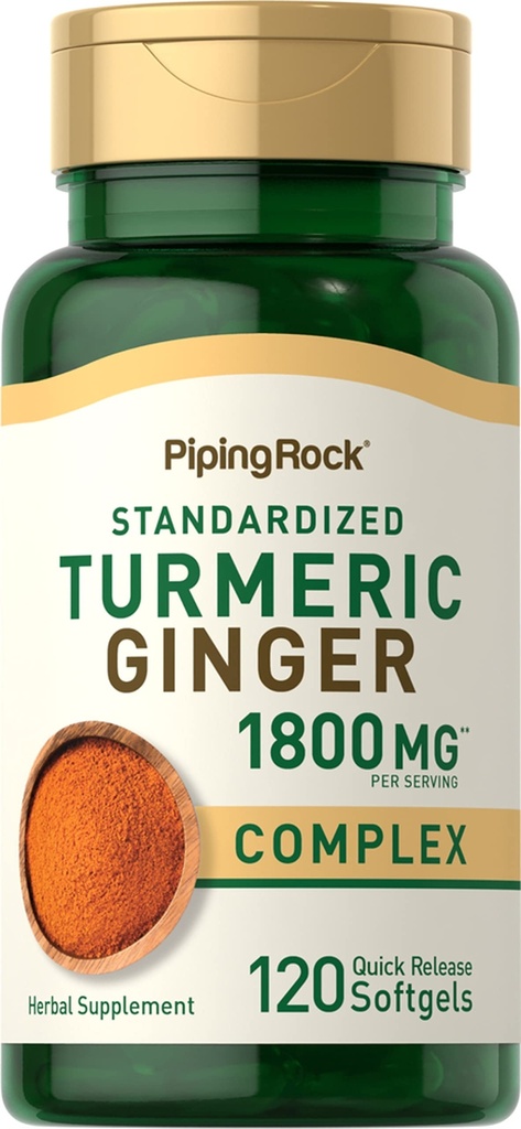 Piping Rock Kurkuma en Gember Supplement 