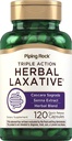 Capsules Laxatives de Piping Rock Herbal de 120 Count.Comble triple action avec Cascara Sagrada et extrait de Senna.
