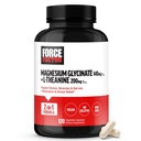 Force Factor Magnesium + L-Theanine, Magnesium Bisglycinate Supplement ter ondersteuning van Bones, Spieren, Zenuwen, Ontspanning, en Mood, Vegan, No Gelatine, Non-GMO, 120 plantaardige capsules