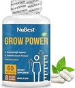 NuBest Grow Power - Calciumsupplement - Magnesiumsupplement met vitamine D3, B6, zink, fosfor en multivitamine voor sterke botten, algemene gezondheid voor leeftijd 10+ - 1 maand levering