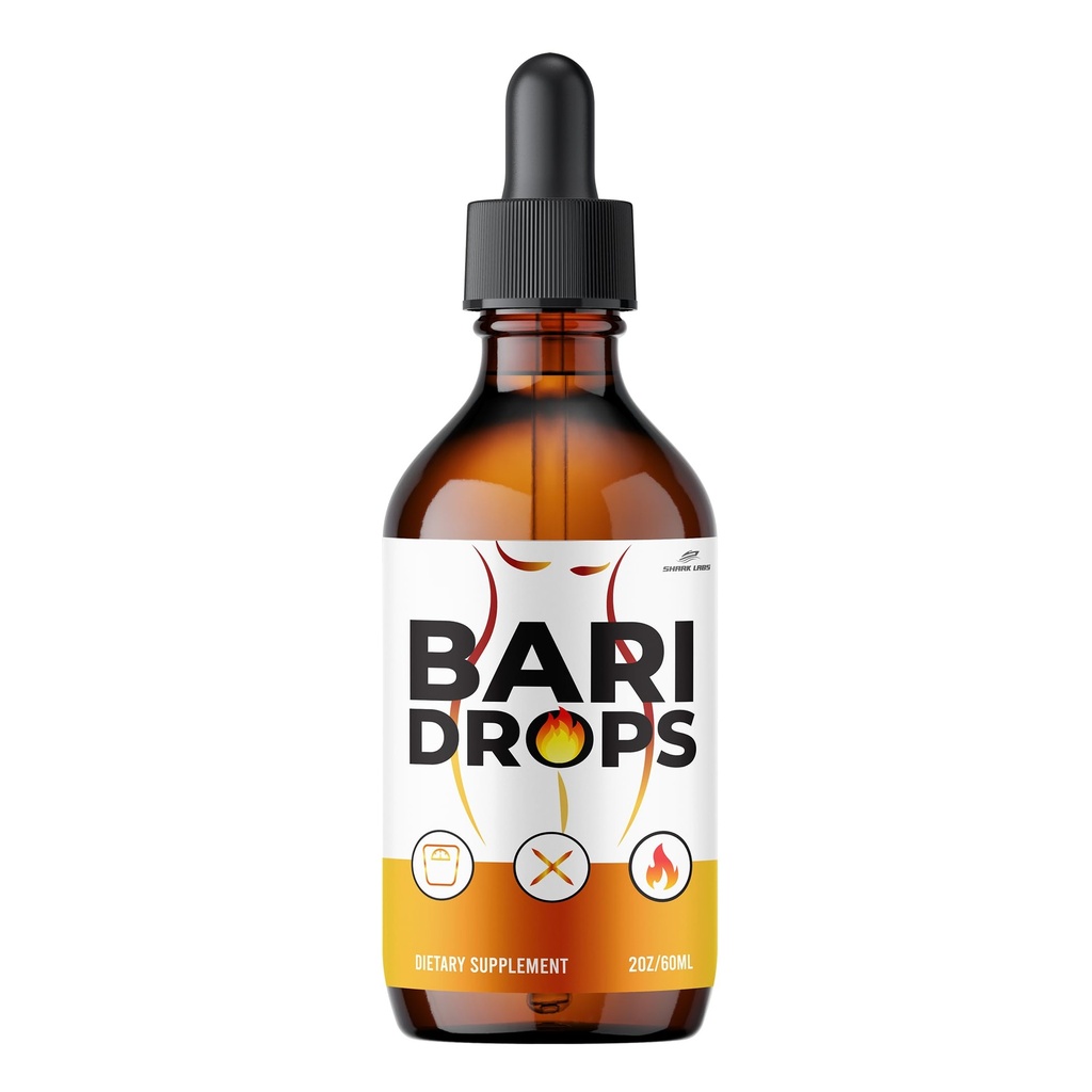 (1 Pack) Bari Drops Supplement, Maximum Potency, Bari Drops Liquid Extract Vitamin for Men and Women 60 ML, 1 Month Supply