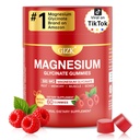 Magnesium Glycinate Gummies 500mg – Sugar Free Magnesium Gummies for Sleep, Stress, Muscle & Nerve Support – for Adults & Kids 4+, Vegan, No Melatonin (Raspberry Flavor, 60 Count)